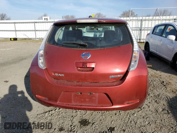2015 Nissan LEAF SV with VIN 1N4AZ0CP7FC311909, listed as a Copart auction lot 39358473 with 84,576 mi miles. Bid and sale history available at carsss.com. Image 6.