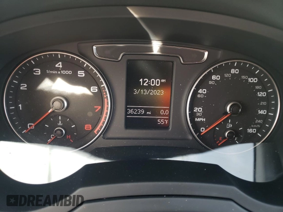 2018 Audi Q3 Premium with VIN WA1BCCFS4JR029146, listed as a Copart auction lot 44735523 with 36,239 mi miles. Bid and sale history available at carsss.com. Image 9.