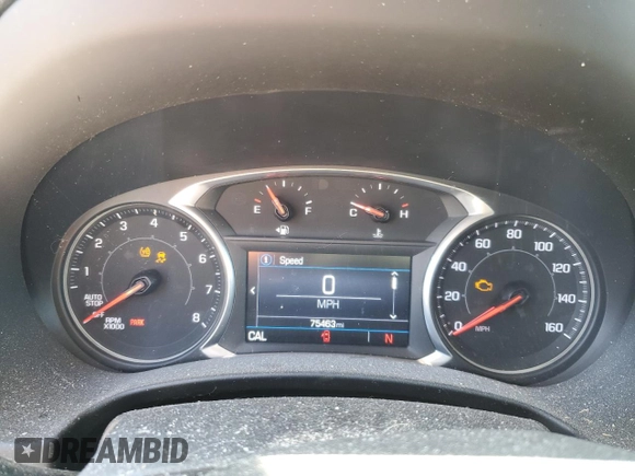 2019 GMC Terrain SLE with VIN 3GKALTEV6KL355704, listed as a Copart auction lot 50645875 with 75,463 mi miles and Salvage Title. Bid and sale history available at DreamBid. Image 9.