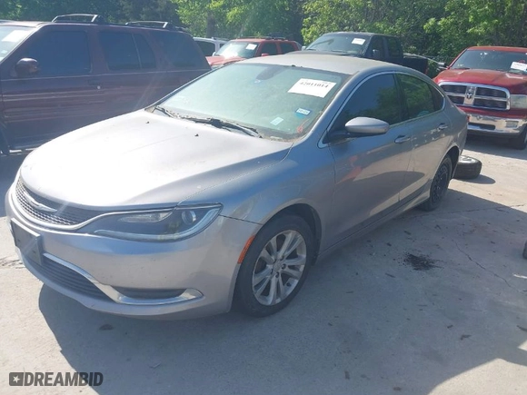 2015 Chrysler 200 Limited with VIN 1C3CCCAB1FN656181, listed as a IAAI auction lot 42011014 with 293,897 mi miles. Bid and sale history available at carsss.com. Image 2.