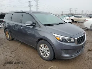 2016 Kia Sedona LX with VIN KNDMB5C1XG6119811, listed as a Copart auction lot 48228105 with 120,748 mi miles and Clean Title. Bid and sale history available at carsss.com. Image 4.