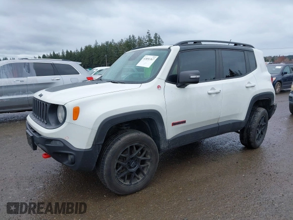 2017 Jeep Renegade Trailhawk с VIN ZACCJBCB6HPE79727, выставлен на аукционе IAAI как лот 41851367 с пробегом 90 645 миль миль и . История ставок и продаж доступна на DreamBid. Изображение 2.