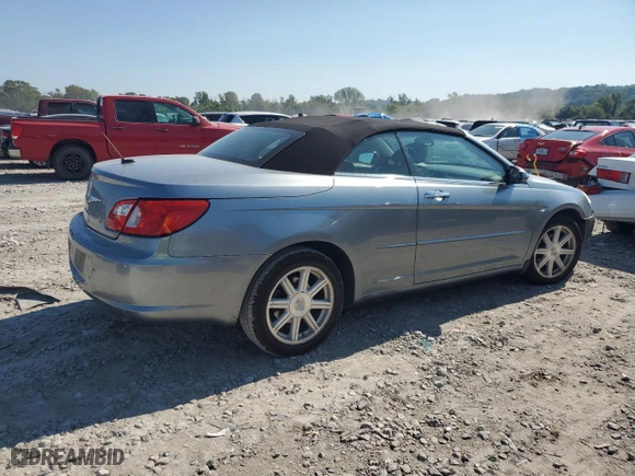 2008 Chrysler Sebring Limited with VIN 1C3LC65M28N243427, listed as a Copart auction lot 70003754 with 70,924 mi miles and Salvage Title. Bid and sale history available at carsss.com. Image 3.