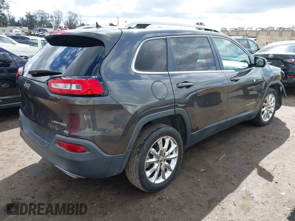 2016 Jeep Cherokee Limited with VIN 1C4PJLDS8GW233799, listed as a IAAI auction lot 41734376 with 114,187 mi miles. Bid and sale history available at carsss.com. Image 4.