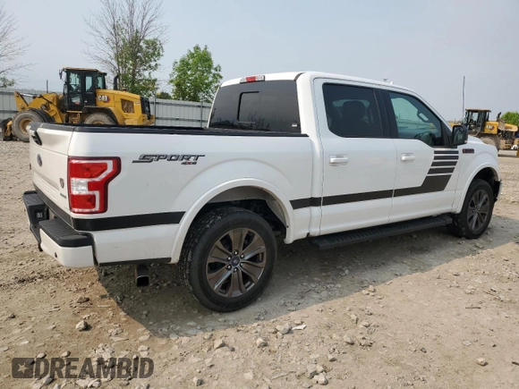 2018 Ford F-150 XL with VIN 1FTEW1EP7JFE27710, listed as a Copart auction lot 58837255 with 148,126 mi miles and Clean title. Bid and sale history available at DreamBid. Image 3.