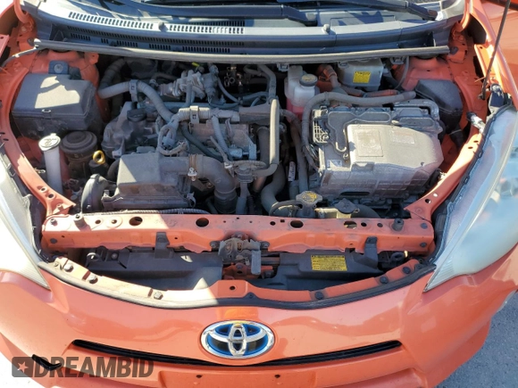 2012 Toyota Prius One with VIN JTDKDTB35C1013198, listed as a Copart auction lot 43583985 with 185,086 mi miles and Clean Title. Bid and sale history available at DreamBid. Image 13.