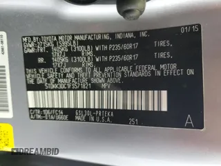 2015 Toyota Sienna LE AAS с VIN 5TDKK3DC1FS571821, выставлен на аукционе Copart как лот 57348545 с пробегом 120 014 миль миль и Списание • Salvage title. История ставок и продаж доступна на DreamBid. Изображение 14.