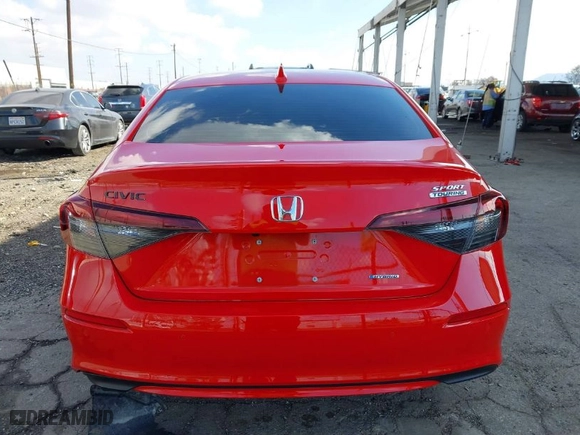 2025 Honda Civic Sedan Hybrid Sport with VIN 2HGFE4F8XSH311869, listed as a IAAI auction lot 41349287 with NaN miles. Bid and sale history available at carsss.com. Image 17.