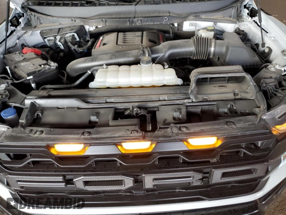 2024 Ford F-150 Raptor with VIN 1FTFW1RG2RFA80359, listed as a Copart auction lot 43185305 with 18,758 mi miles and Salvage Title. Bid and sale history available at DreamBid. Image 13.