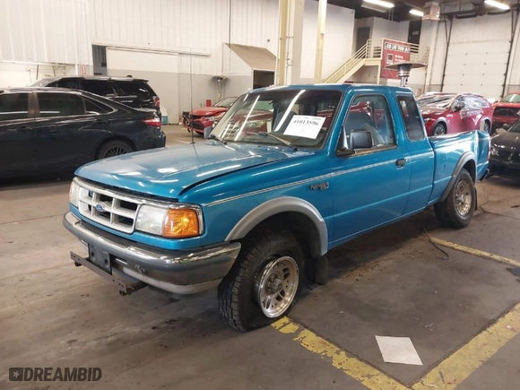 1994 Ford Ranger Splash with VIN 1FTCR15X9RPB31740, listed as a IAAI auction lot 41013596 with 52,610 mi miles. Bid and sale history available at carsss.com. Image 2.