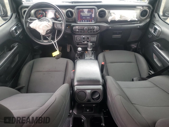 2021 Jeep Gladiator Sport S with VIN 1C6JJTAG0ML508141, listed as a Copart auction lot 48890065 with 44,583 mi miles and Salvage title. Bid and sale history available at DreamBid. Image 8.