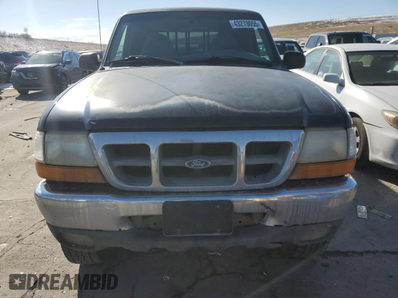 2000 Ford Ranger XLT with VIN 1FTZR15XXYTA37477, listed as a Copart auction lot 43273055 with 160,256 mi miles and Salvage Title. Bid and sale history available at carsss.com. Image 5.