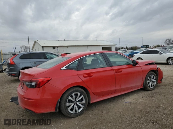2024 Honda Civic LX z VIN 2HGFE2F26RH511416, wystawiony jako Copart lot #47529855 z przebiegiem 14 338 mil mil oraz Szkoda całkowita • Salvage title. Historia ofert i sprzedaży dostępna na DreamBid. Obrazek 3.