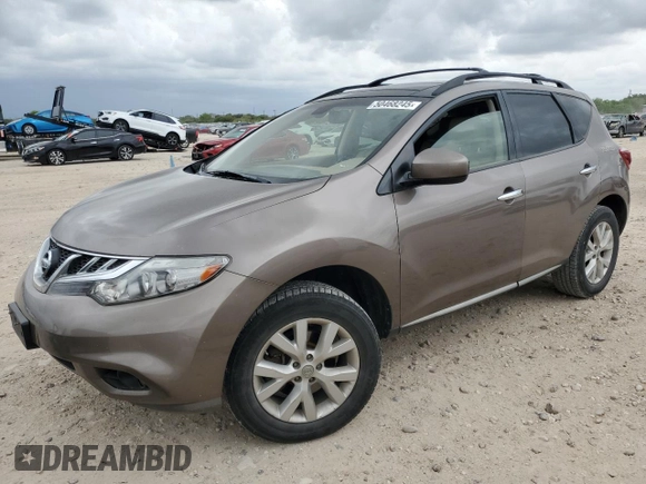 2014 Nissan Murano S with VIN JN8AZ1MU3EW407705, listed as a Copart auction lot 50468245 with 245,722 mi miles and Clean Title. Bid and sale history available at carsss.com. Image 1.