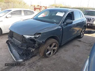 2019 Audi Q3 Premium with VIN WA1AECF34K1077065, listed as a IAAI auction lot 40826923 with 85,458 mi miles and . Bid and sale history available at DreamBid. Image 18.