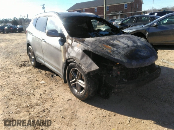 2018 Hyundai Santa Fe Sport 2.4L with VIN 5XYZU3LB7JG548261, listed as a IAAI auction lot 41142178 with 1 mi miles. Bid and sale history available at carsss.com. Image 1.