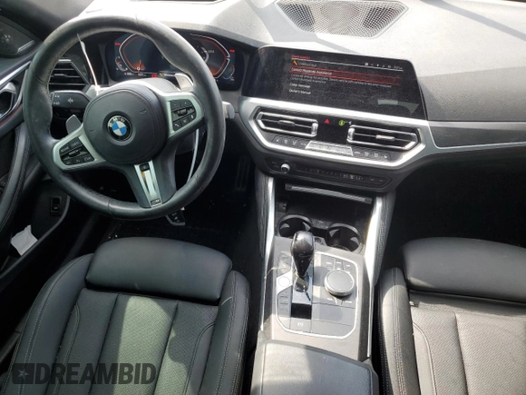 2023 BMW 4 Series M440i with VIN WBA63AW04PFP17973, listed as a Copart auction lot 63539124 with 23,425 mi miles and Salvage title. Bid and sale history available at DreamBid. Image 8.
