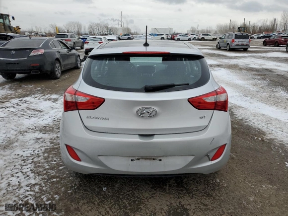 2014 Hyundai Elantra GT with VIN KMHD35LH4EU187696, listed as a Copart auction lot 85565284 with 216,519 mi miles and Salvage Title. Bid and sale history available at carsss.com. Image 6.
