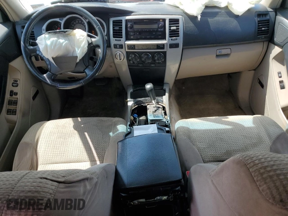 2005 Toyota 4Runner SR5 with VIN JTEBT14R950057489, listed as a Copart auction lot 52220245 with 287,061 mi miles and Salvage Title. Bid and sale history available at DreamBid. Image 8.