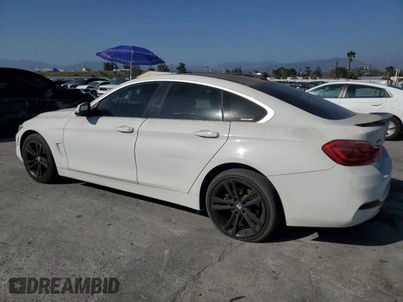 2019 BMW 4 Series 430i xDrive z VIN WBA4J3C56KBL05093, wystawiony jako Copart lot #52215335 z przebiegiem 55 900 mil mil oraz Szkoda całkowita • Salvage title. Historia ofert i sprzedaży dostępna na DreamBid. Obrazek 2.
