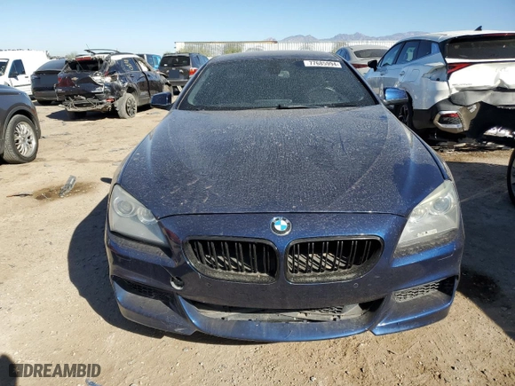 2012 BMW 6 Series 650i with VIN WBALX3C52CDV77706, listed as a Copart auction lot 77685994 with 81,514 mi miles and Salvage Title. Bid and sale history available at carsss.com. Image 5.