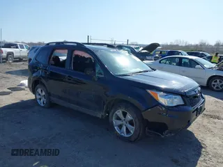 2016 Subaru Forester 2.5i Premium with VIN JF2SJADC0GH464287, listed as a IAAI auction lot 41943607 with 168,598 mi miles. Bid and sale history available at carsss.com. Image 1.