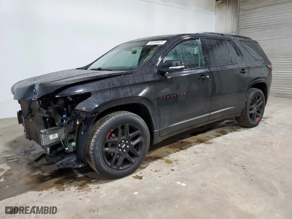 2019 Chevrolet Traverse Premier with VIN 1GNEVKKW1KJ233314, listed as a Copart auction lot 44336925 with 122,301 mi miles and Salvage Title. Bid and sale history available at carsss.com. Image 1.