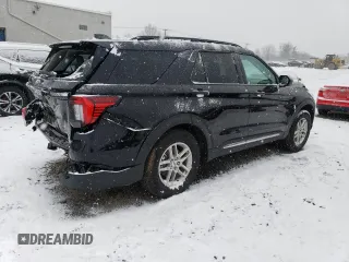 2025 Ford Explorer Active with VIN 1FMUK8DH4SGA45782, listed as a Copart auction lot 87474304 with 1,341 mi miles and Salvage Title. Bid and sale history available at carsss.com. Image 3.