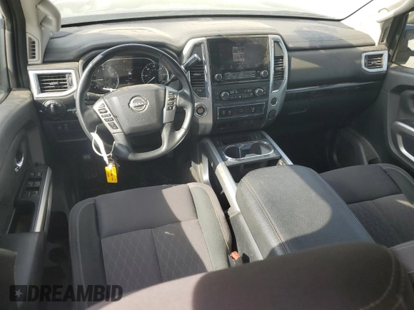 2023 Nissan Titan SV with VIN 1N6AA1EF8PN115329, listed as a Copart auction lot 55326915 with 19,647 mi miles and Salvage title. Bid and sale history available at DreamBid. Image 8.