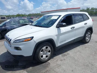 2017 Jeep Cherokee Sport with VIN 1C4PJLAB6HW661103, listed as a IAAI auction lot 41945706 with 95,991 mi miles. Bid and sale history available at carsss.com. Image 2.