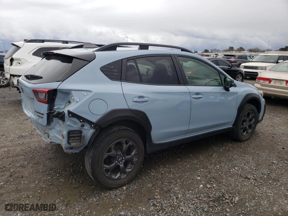 2023 Subaru Crosstrek Sport with VIN JF2GTHRC6PH220645, listed as a Copart auction lot 44958645 with 99,515 mi miles and Salvage Title. Bid and sale history available at carsss.com. Image 3.