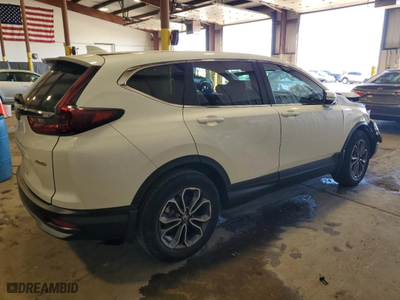 2021 Honda CR-V EX-L with VIN 2HKRW2H83MH666466, listed as a Copart auction lot 52159755 with 45,694 mi miles and Salvage Title. Bid and sale history available at carsss.com. Image 3.