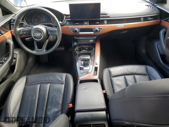 2020 Audi A5 Sportback Premium with VIN WAUANCF56LA007430, listed as a Copart auction lot 87229744 with Not provided miles and Salvage title. Bid and sale history available at DreamBid. Image 8.
