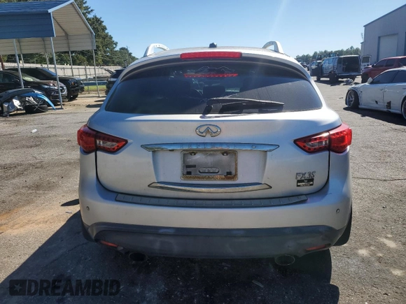 2010 Infiniti FX35 with VIN JN8AS1MU4AM800770, listed as a Copart auction lot 76324424 with 301,279 mi miles and Salvage Title. Bid and sale history available at carsss.com. Image 6.