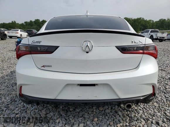 2021 Acura ILX Premium with VIN 19UDE2F82MA007870, listed as a Copart auction lot 53962685 with 23,487 mi miles and Salvage title. Bid and sale history available at DreamBid. Image 6.