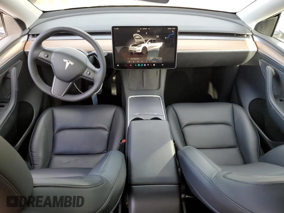 2023 Tesla Model Y Long Range with VIN 7SAYGDEEXPF844622, listed as a Copart auction lot 49094465 with 35,191 mi miles and Salvage Title. Bid and sale history available at DreamBid. Image 8.