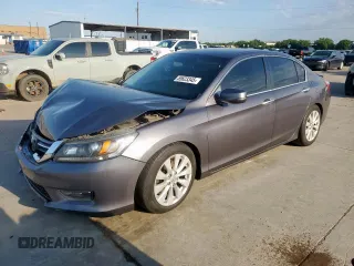 2015 Honda Accord EX-L с VIN 1HGCR2F82FA025983, выставлен на аукционе Copart как лот 55623345 с пробегом 223 699 миль миль и Списание • Salvage title. История ставок и продаж доступна на DreamBid. Изображение 1.