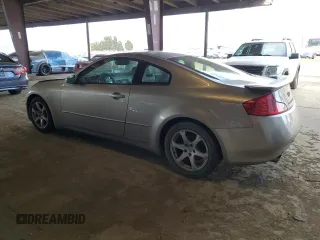 2003 Infiniti G35 Coupe w/Leather with VIN JNKCV54E03M216329, listed as a Copart auction lot 51467525 with 58,774 mi miles and Salvage Title. Bid and sale history available at carsss.com. Image 2.