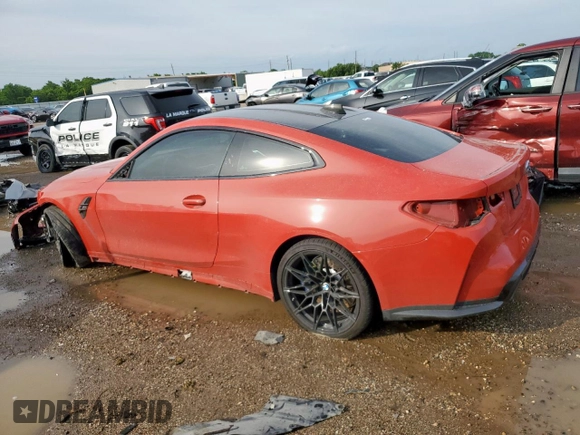 2022 BMW M4 with VIN WBS53AZ06NCK14897, listed as a Copart auction lot 58431015 with Not provided miles and Salvage title. Bid and sale history available at DreamBid. Image 2.