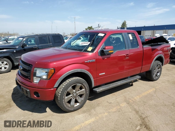 2013 Ford F-150 XL with VIN 1FTFX1ET8DFB07444, listed as a Copart auction lot 54358495 with 102,629 mi miles and Clean Title. Bid and sale history available at carsss.com. Image 1.