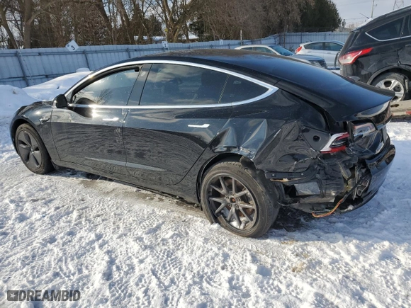 2019 Tesla Model 3 Mid Range with VIN 5YJ3E1EA7KF418789, listed as a Copart auction lot 89198335 with 88,181 mi miles and Salvage Title. Bid and sale history available at carsss.com. Image 2.
