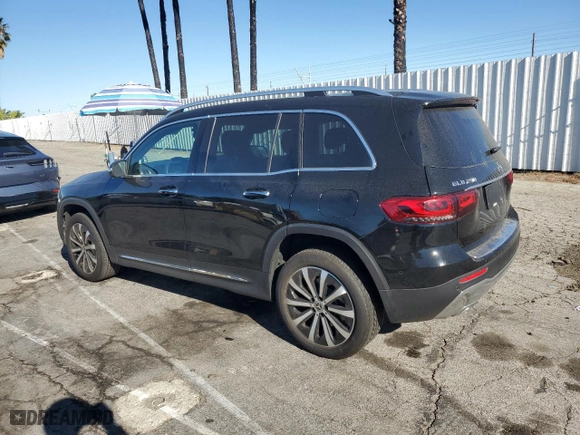 2022 Mercedes-Benz GLB with VIN W1N4M4GB3NW171309, listed as a Copart auction lot 49554835 with 38,392 mi miles and Salvage Title. Bid and sale history available at carsss.com. Image 2.