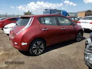 2015 Nissan LEAF SV with VIN 1N4AZ0CP0FC303912, listed as a Copart auction lot 64177143 with 24,733 mi miles. Bid and sale history available at carsss.com. Image 3.