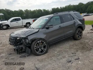 2015 Ford Explorer Sport z VIN 1FM5K8GTXFGC46452, wystawiony jako Copart lot #60426205 z przebiegiem 94 385 mil mil oraz Szkoda całkowita • Salvage title. Historia ofert i sprzedaży dostępna na DreamBid. Obrazek 1.