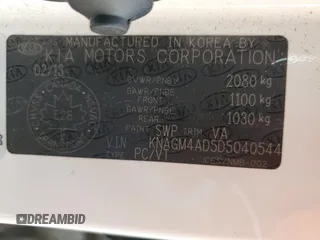 2013 Kia Optima Hybrid LX with VIN KNAGM4AD5D5040544, listed as a Copart auction lot 76875394 with 233,185 mi miles and Salvage Title. Bid and sale history available at carsss.com. Image 13.
