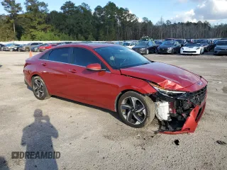 2021 Hyundai Elantra Limited with VIN KMHLP4AG2MU150603, listed as a Copart auction lot 79823994 with 48,899 mi miles and Salvage Title. Bid and sale history available at DreamBid. Image 4.