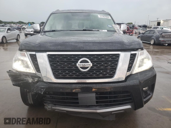 2020 Nissan Armada SL with VIN JN8AY2NC2L9618260, listed as a Copart auction lot 57082664 with 110,695 mi miles and Clean Title. Bid and sale history available at carsss.com. Image 5.