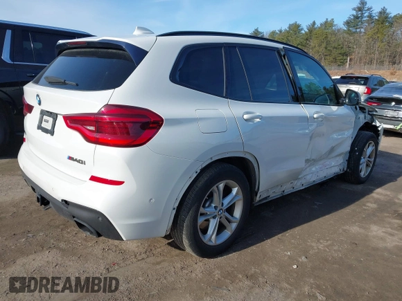 2020 BMW X3 M40i with VIN 5UXTY9C04L9B25297, listed as a IAAI auction lot 41705393 with 82,754 mi miles and . Bid and sale history available at DreamBid. Image 4.