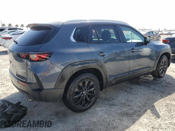 2025 Mazda CX-50 S Select with VIN 7MMVABAMXSN301011, listed as a Copart auction lot 77063504 with Not Provided miles and Salvage Title. Bid and sale history available at DreamBid. Image 3.