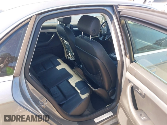 2008 Audi A4 2.0T with VIN WAUDF78E08A063823, listed as a IAAI auction lot 41791795 with 114,522 mi miles. Bid and sale history available at carsss.com. Image 8.